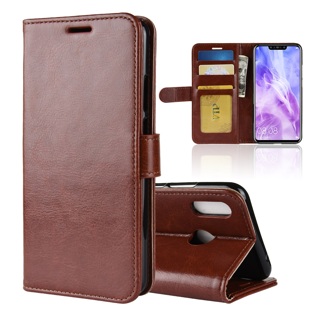 Case Huawei nova 3 #เคสฝาพับหนัง PU ผิวหนังม้าสไตล์กระเป๋าสตางค์
