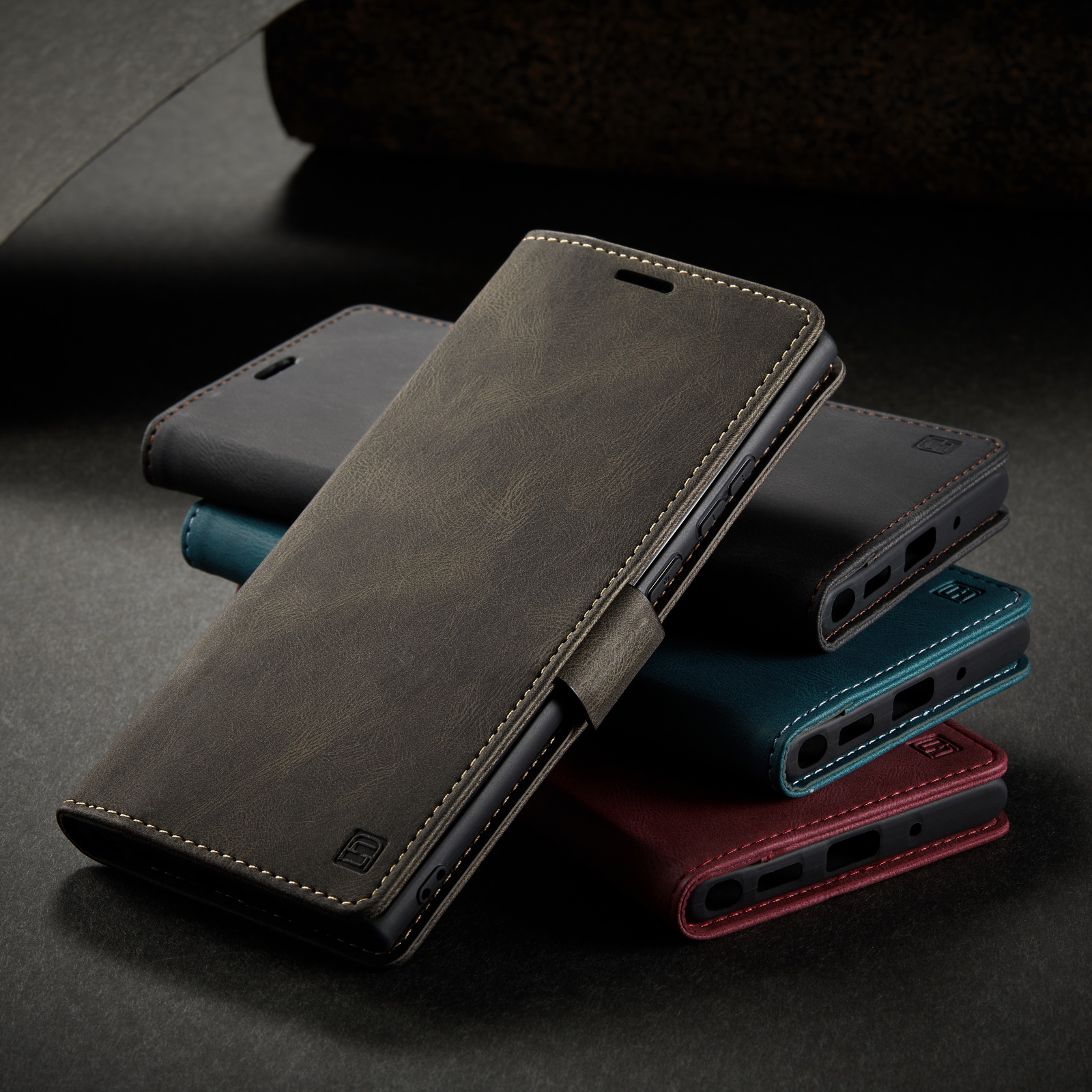 เคส Samsung Galaxy Note 20 / Note 20 5G #เคสฝาพับหนัง PU แบบกระเป๋าสตางค์ AUTSPACE Series RFID Blocking Retro Matte Leather Wallet