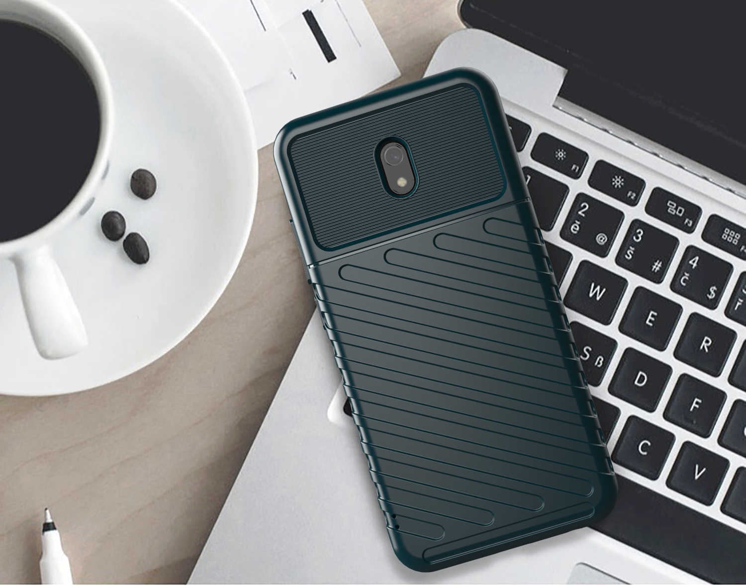 Case Xiaomi Redmi 8A #เคสฝาหลัง TPU อ่อน Thunder Series Twill Texture Soft TPU