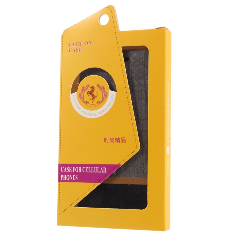 Case Lenovo K6 Note เคสฝาพับปกเสริมแผ่นเหล็ก Cross Texture Leather สวยงามทันสมัย