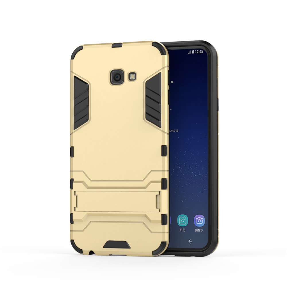 Case Samsung Galaxy J4+ #เคสฝาหลังพลาสติก ไฮบริด TPU + Kickstand