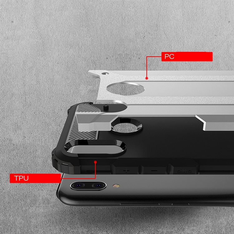 เคส Huawei Y9 (2019) #เคสฝาหลังกันกระแทกเกราะป้องกัน ไฮบริด พลาสติก+TPU