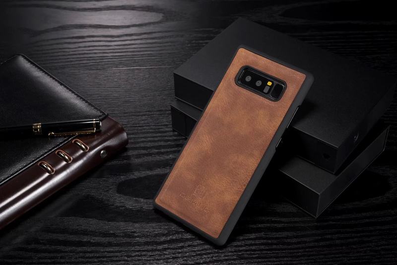 เคส Samsung Galaxy Note 8 SM-N950 #เคสฝาพับสไตล์กระเป๋าสตางค์แบบแยกส่วน DG.MING Detachable 2-in-1 Wallet Split Leather