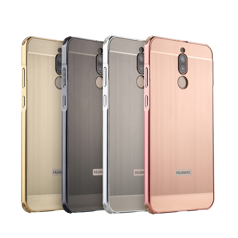 Case Huawei nova 2i5.9นิ้ว #เคสกรอบโลหะกันกระแทกฝาหลังพลาสติกเลื่อนสไลด์สวยงามทันสมัย