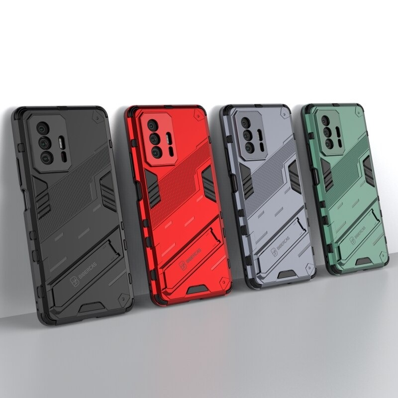 เคส Xiaomi 11T / 11T Pro#เคสฝาหลังพลาสติก ไฮบริด TPU + Kickstand