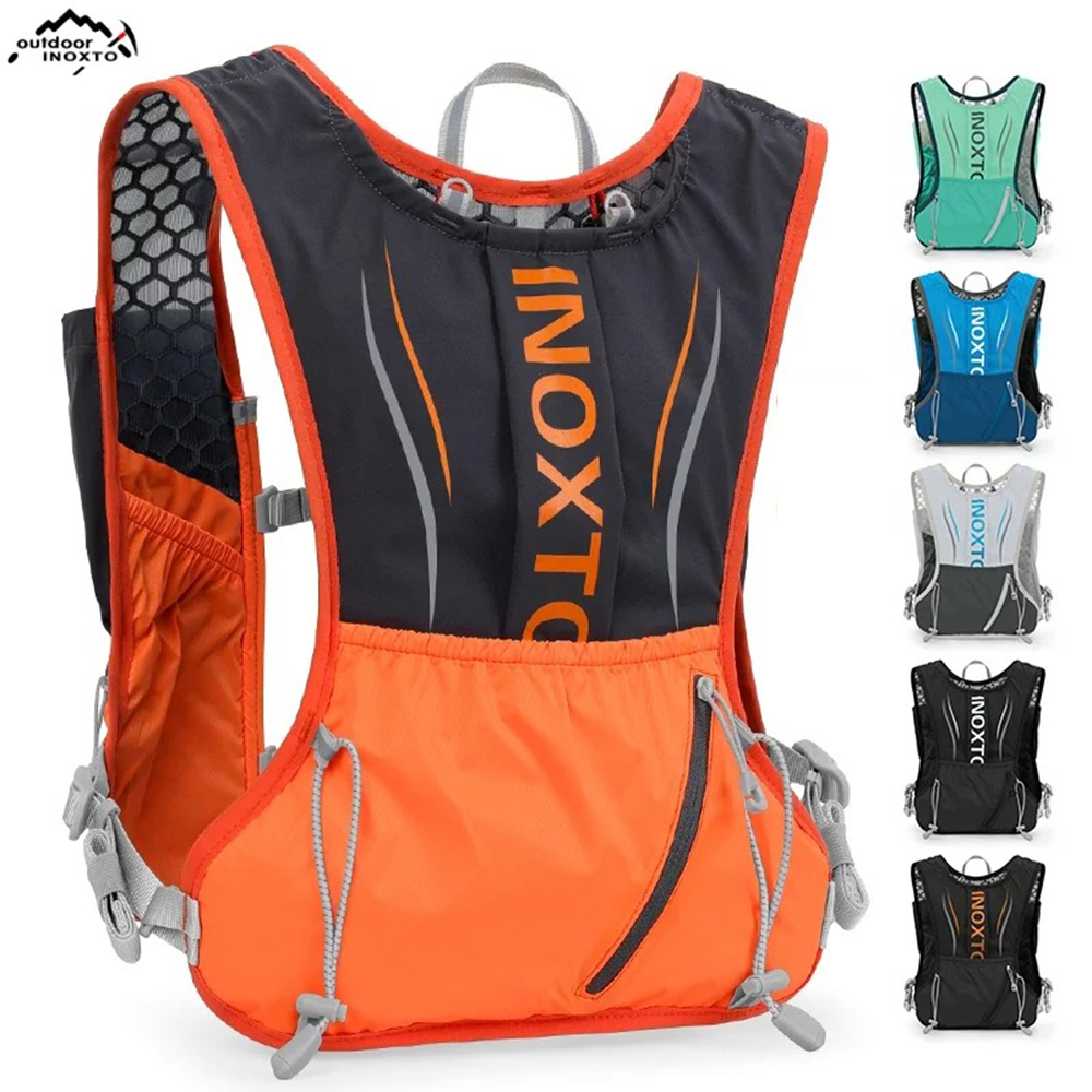 เป้น้ำความจุ 5L INOXTO น้ำหนักเบา ระบายอากาศดี สำหรับ วิ่งเทรล วิ่งมาราธอน ปั่นจักรยาน (B06)