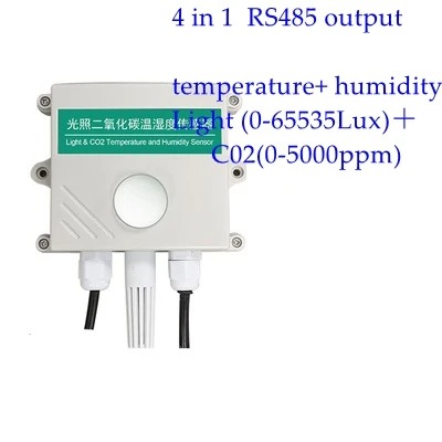 เซนเซอร์วัดค่า carbon dioxide sensors Co2 Rs485 4 in 1