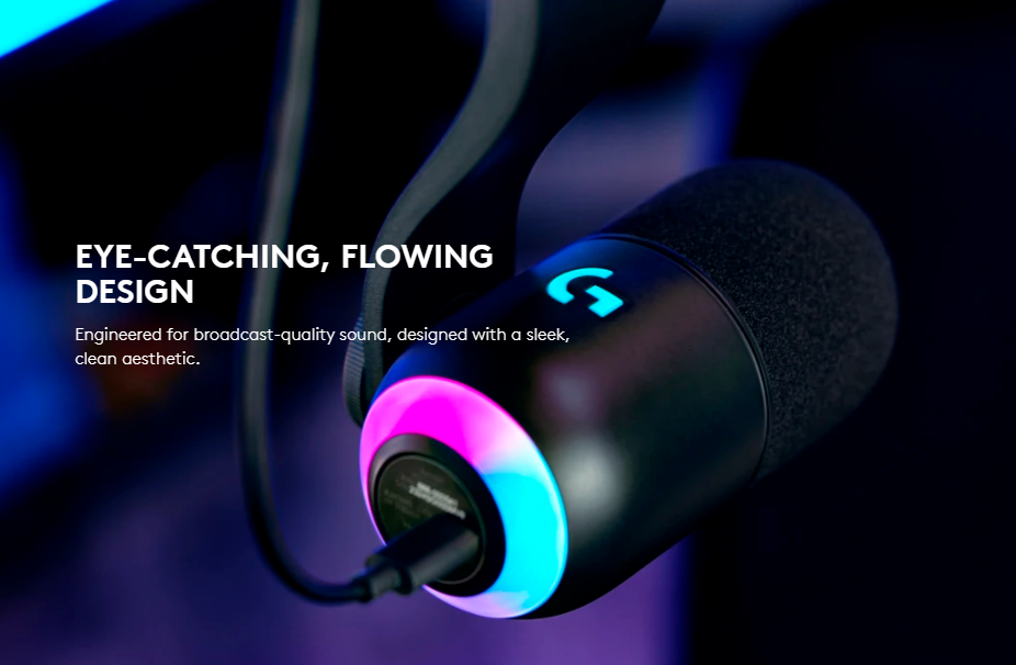 Logitech® Yeti GX Dynamic RGB Gaming Mic With Lightsync A00185 ไมโครโฟน สำหรับเล่นเกม