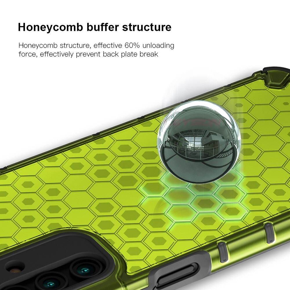 เคส Samsung Galaxy A13 5G #เคสฝาหลังกันกระแทก Honeycomb Shock Absorber TPU + PC + Silicone Hybrid