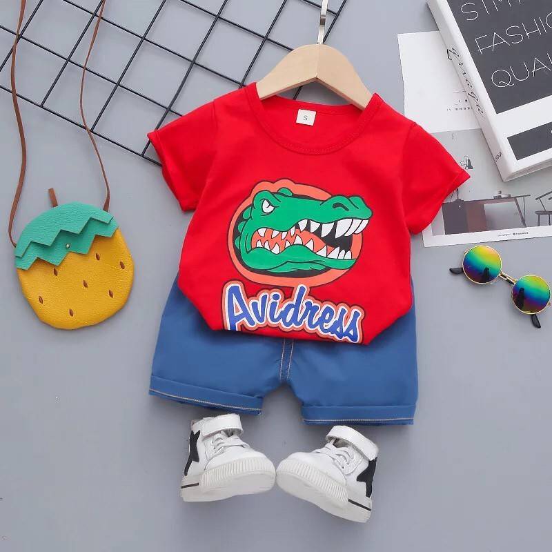 ชุดเด็กชาย เสื้อไดโนเสาร์กับกางเกง