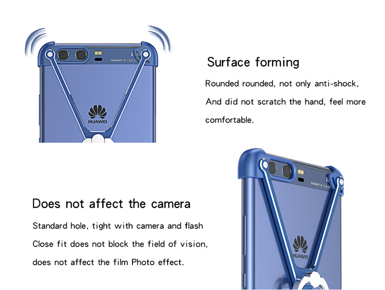 Case Huawei P10 Plus OATSBASF อลูมิเนียมอัลลอยด์ O-Ring Kickstand