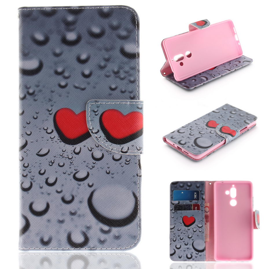 เคส Nokia 7 plus #เคสฝาพับแบบกระเป๋าสตางค์หนัง PU พิมพ์ลายสวยงามน่ารักๆ