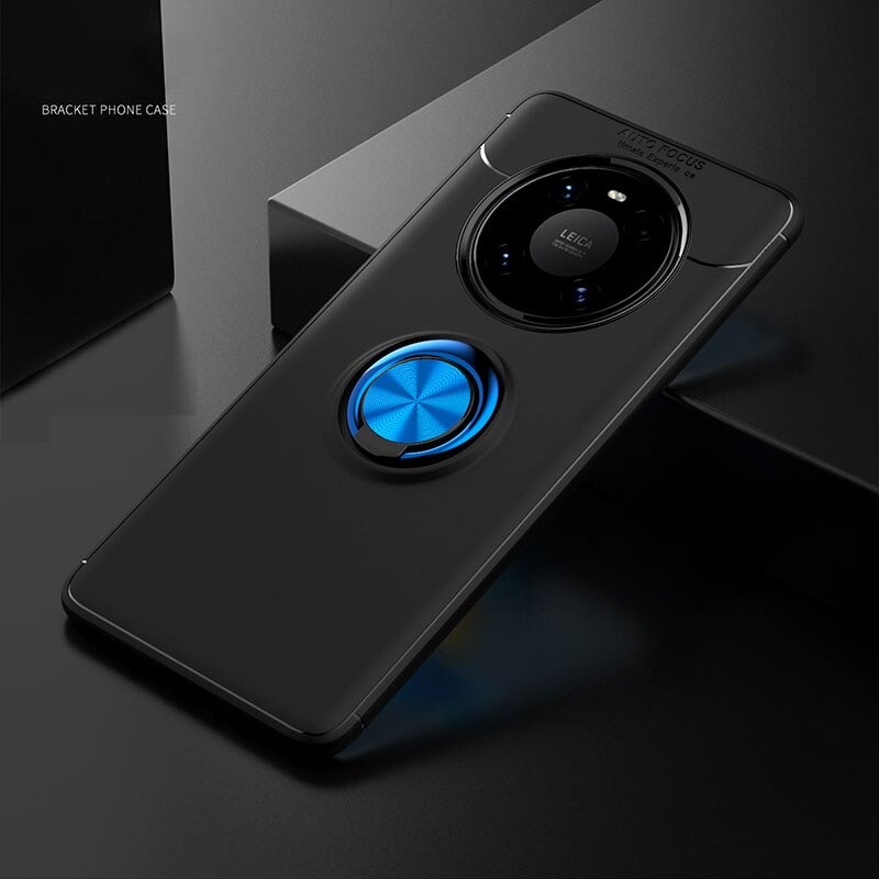 เคส Huawei Mate 40 Pro #เคสฝาหลัง TPU นิ่มมีแหวนสวมนิ้ว Finger Ring Kickstand