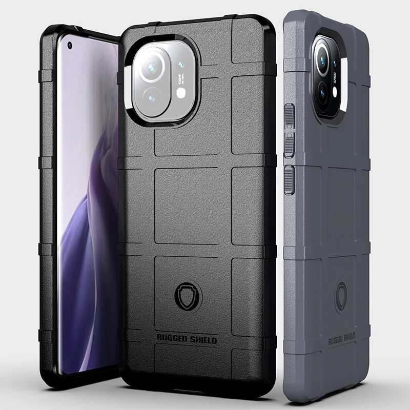เคส Xiaomi Mi 11 #เคสฝาหลัง Rugged Shield Series Soft Silicone Shock Absorption Matte กันกระแทก