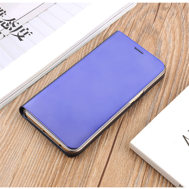Case OPPO F7 #เคสฝาพับหนัง PU ปกพลาสติกโปร่งแสงผิวเคลือบเงาสวยงามทันสมัย