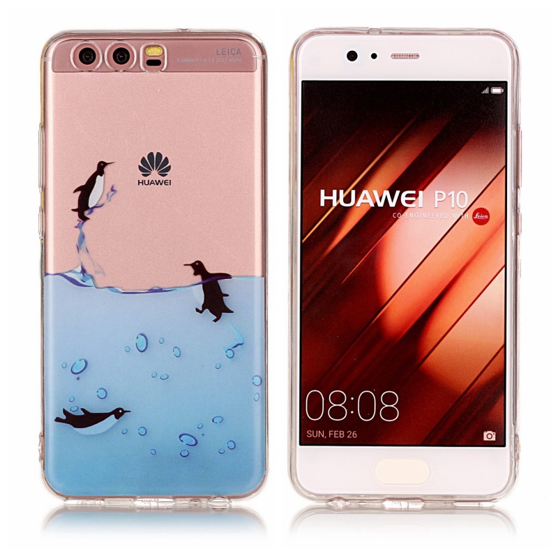 เคส Huawei P10 #เคสฝาหลัง TPU ใสนิ่มรูปแบบการพิมพ์ IMD ลวดลายน่ารักๆ