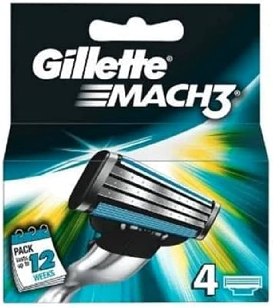 Gillette® Mach3® Blade Refills 4, 8, 10, 12, 15 Cartridges ใบมีดโกน ยิลเลตต์ มัคทรี