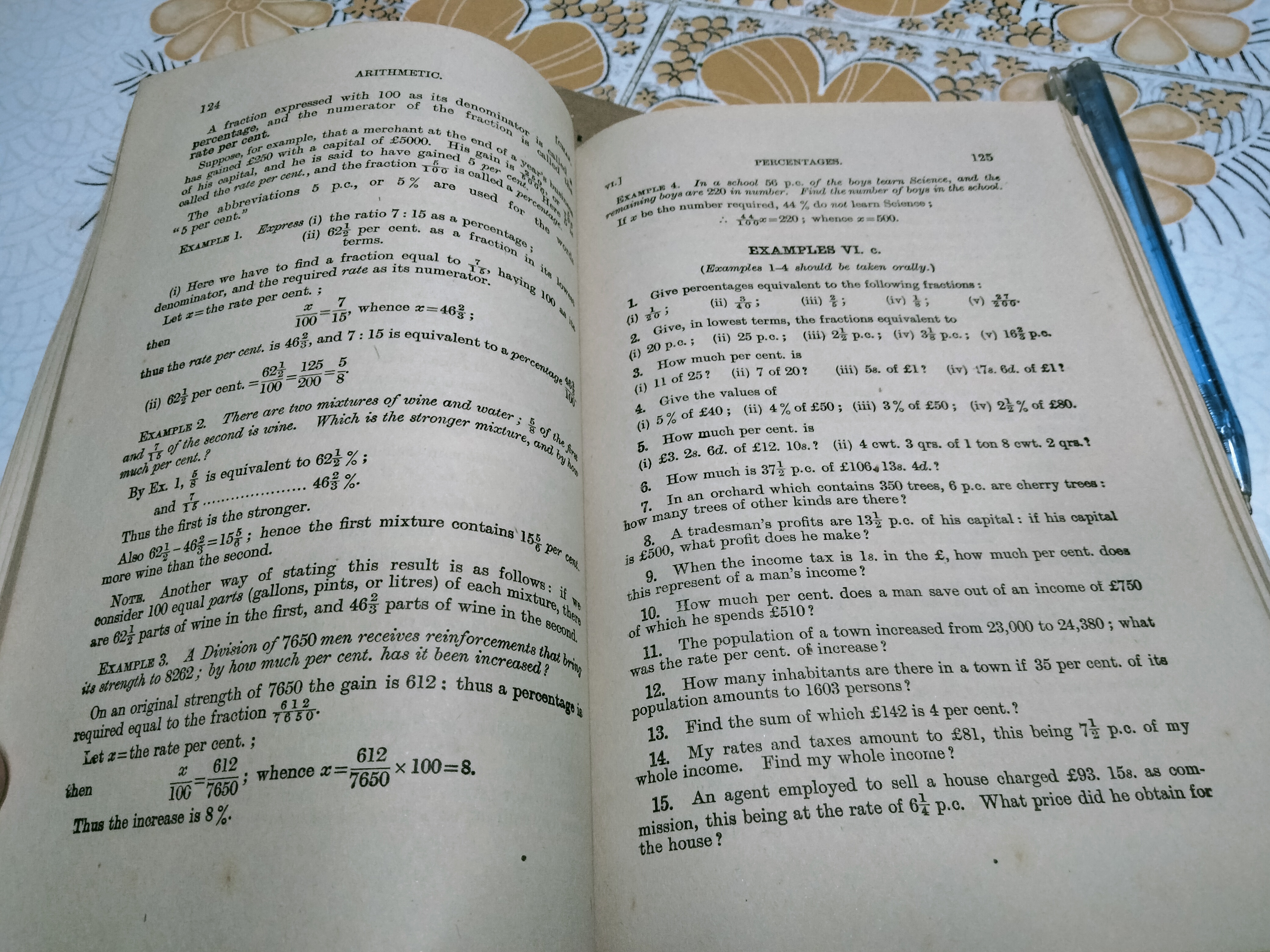 A SCHOOL ARITHMETIC FOR INDIA BY HALL AND STEVENS (with answers) ปกแข็ง **สินค้าหมด**