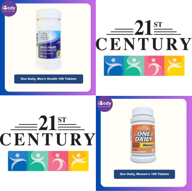 (21st Century) One Daily,100 Tablets วิตามินและแร่ธาตุรวม