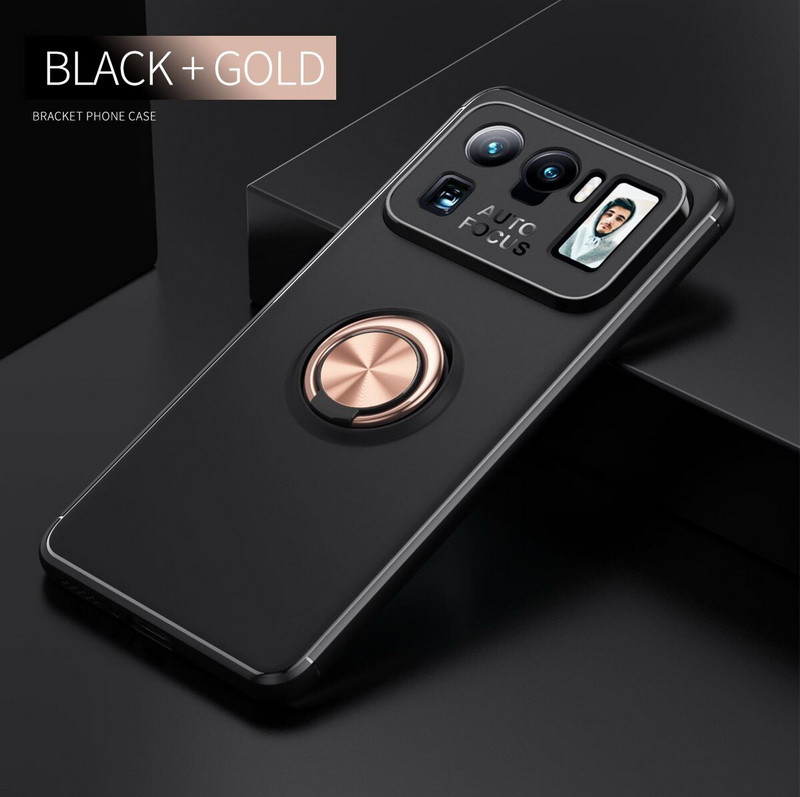 เคส Xiaomi Mi 11 Ultra #เคสฝาหลัง TPU Finger Ring Kickstand (แผ่นโลหะแบบ Built-in)