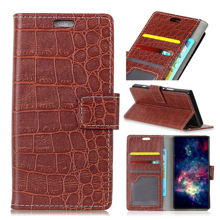 เคส Nokia 8.1 / X7 #เคสฝาพับสไตล์กระเป๋าหนัง PU ลายผิวหนังจระเข้