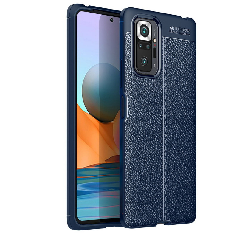 เคส Redmi Note 10 Pro #เคสฝาหลัง TPU ผิวลิ้นจี่ช่วยป้องกันลายนิ้วมือและกันลื่นได้ดี