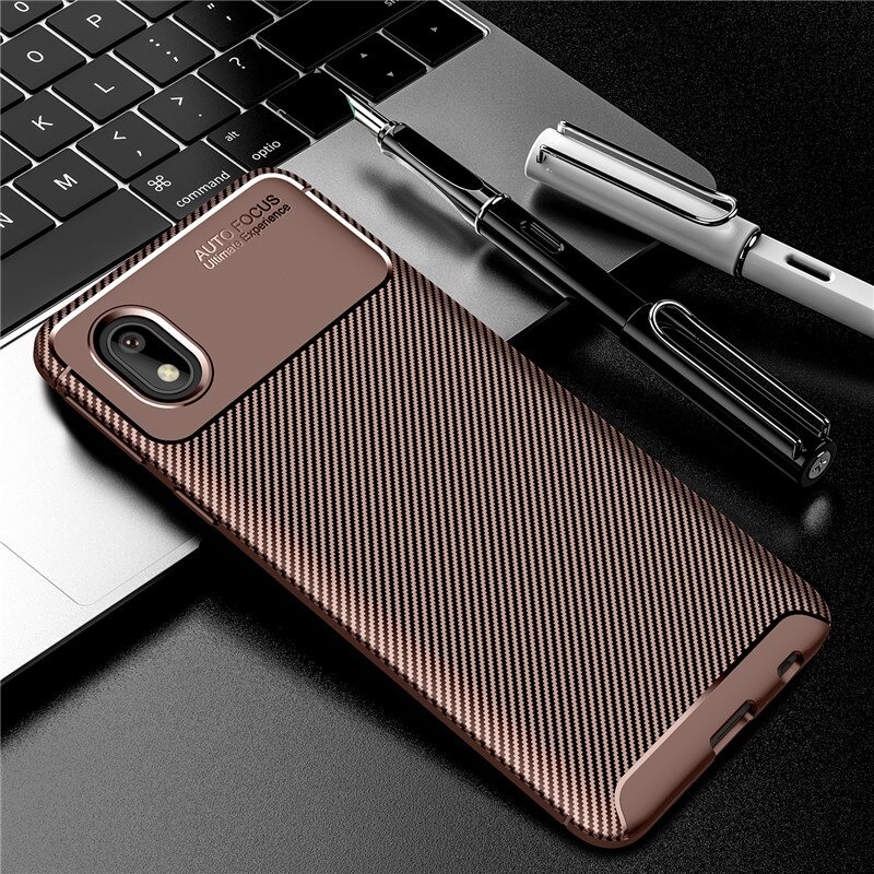 Case Samsung Galaxy A01 Core #เคสฝาหลังนิ่ม Carbon Fiber Anti-drop TPU Protection