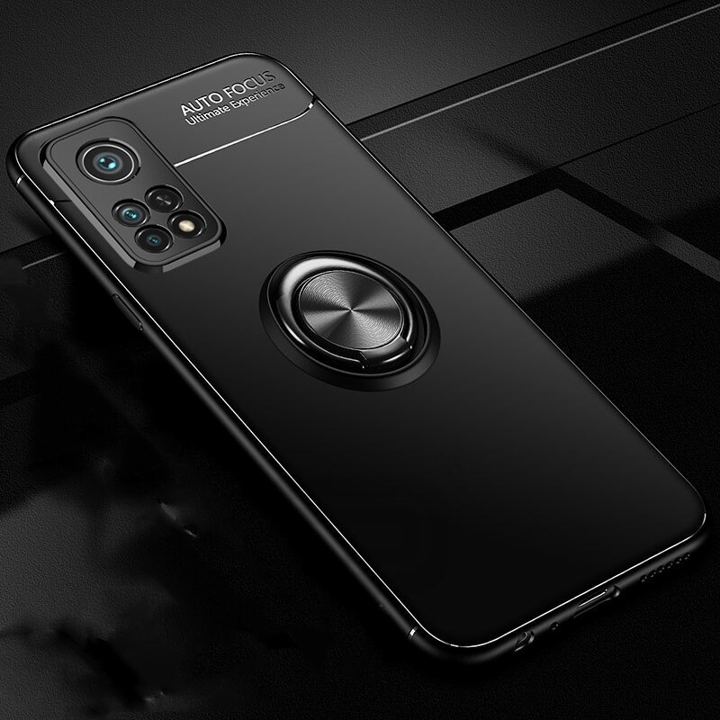 Case Xiaomi Mi 10T Pro #เคสฝาหลัง TPU Finger Ring Kickstand (แผ่นโลหะแบบ Built-in)