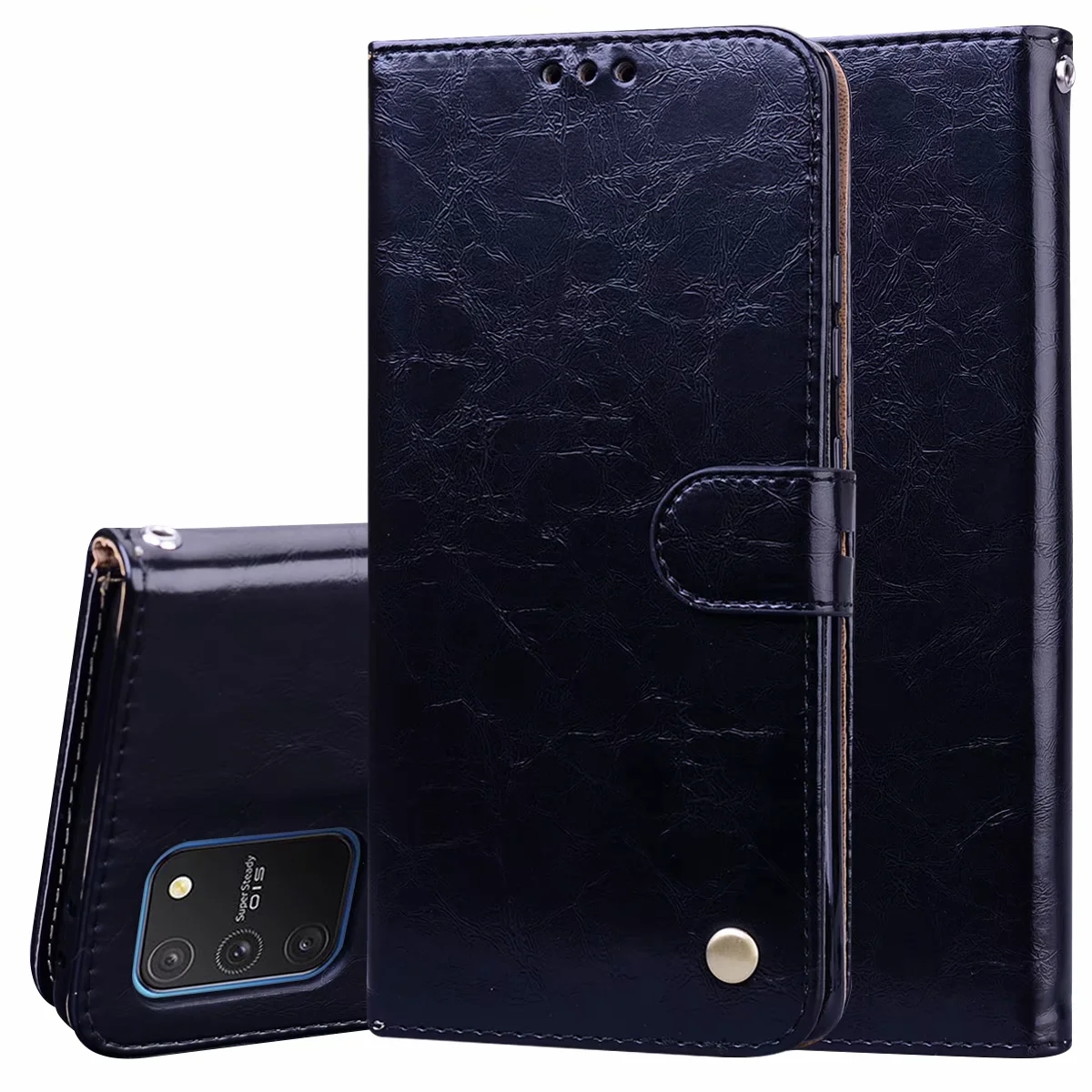 Case Samsung Galaxy A51#เคสฝาพับหนัง PU HAT PRINCE Vintage Style Oil Wax สไตล์วินเทจผิวมันแบบกระเป๋าสตางค์