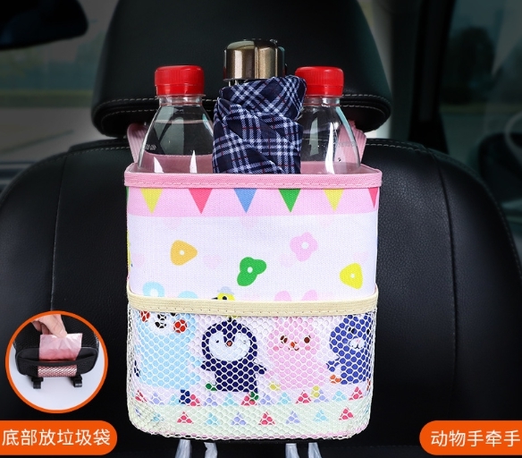 กล่องแขวนเก็บของหลังเบาะรถยนต์ ลายน่ารัก