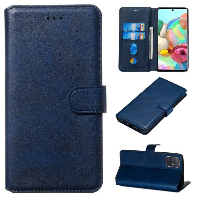 Case Samsung Galaxy A71 5G SM-A716F #เคสฝาพับหนัง PU แบบกระเป๋าสตางค์ Classic Wallet Leather Stand Phone Cover