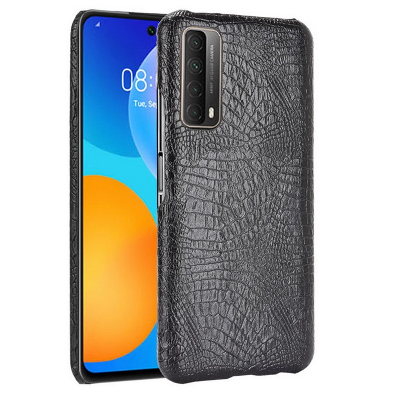 เคส Huawei Y7a #เคสฝาหลังพลาสติกแข็งเคลือบหนัง PU ลายผิวหนังจระเข้