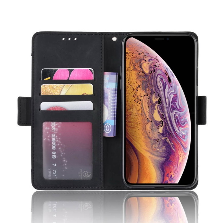 เคส OPPO A15 #เคสฝาพับหนัง PU มีที่เสียบการ์ดหลายช่อง Multiple Card Slots PU Leather Cover