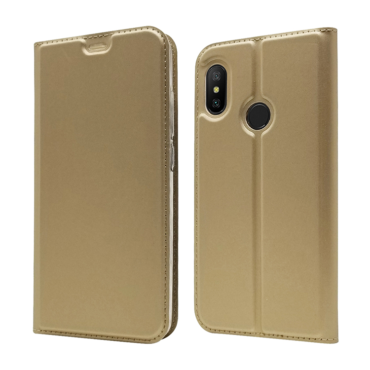 Case Xiaomi Mi A2 #เคสฝาพับหนัง PU Magnetic Adsorption Stand Leather Card Holder