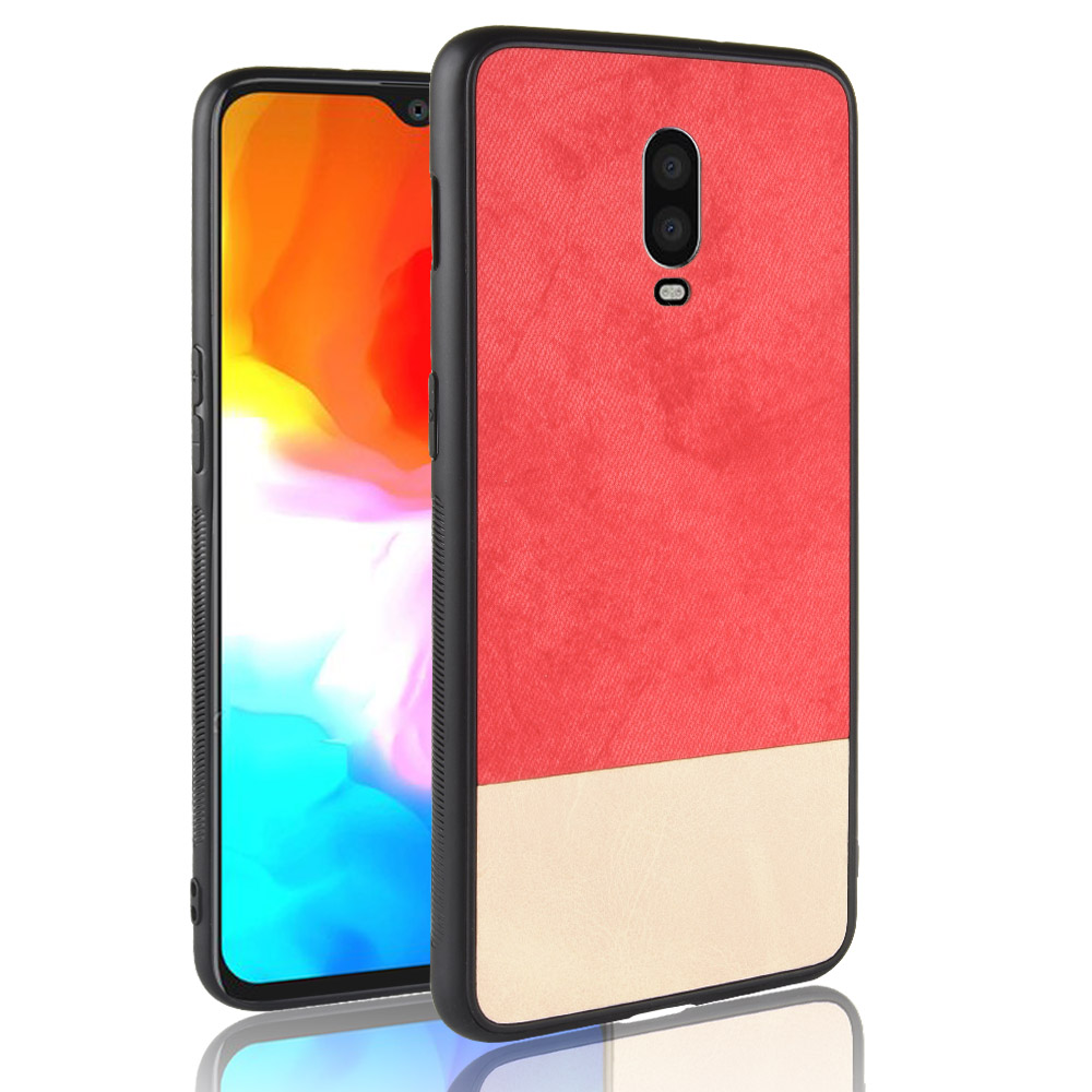 เคส OnePlus 6T #เคสฝาหลัง TPU Bi-color Splicing Coated PC + TPU Hybrid เคสคุณภาพดีราคาถูก