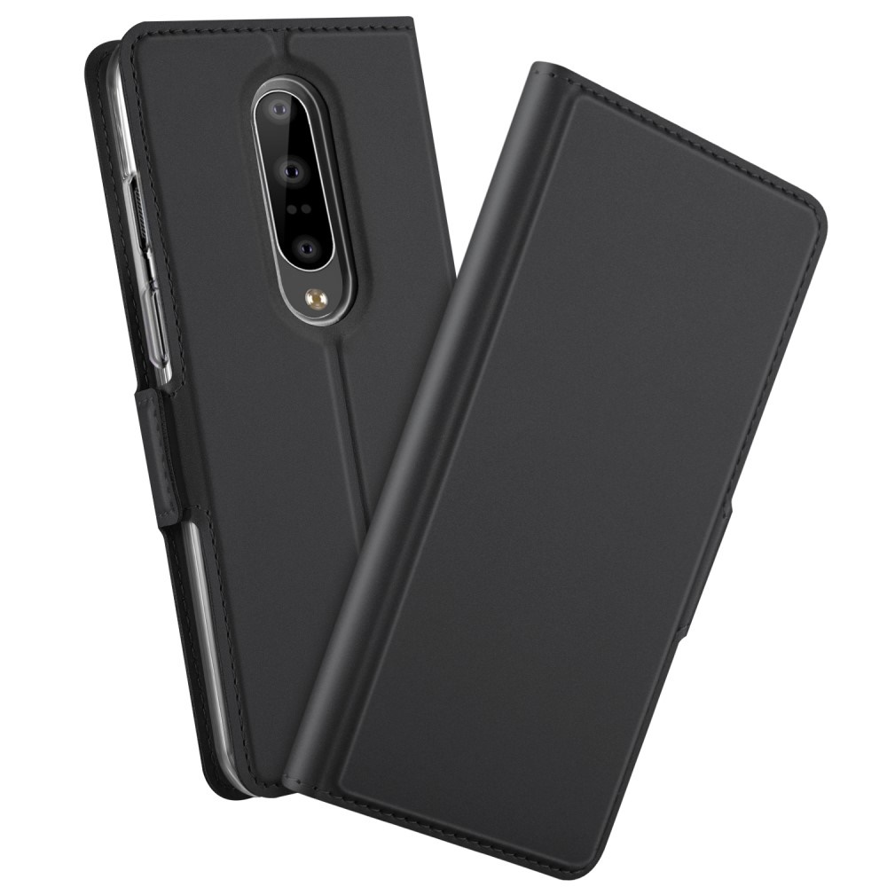 Case OnePlus 7 Pro #เคสฝาพับหนัง PU มีช่องใส่บัตรปิดอัตโนมัติ Auto-absorbed Leather Stand Card Slot