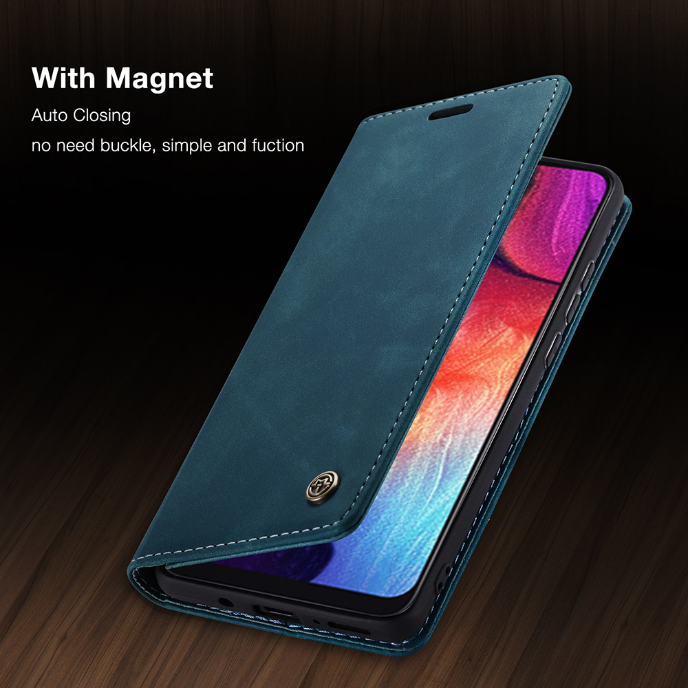 Case Samsung Galaxy A50 / A50s / A30s #เคสฝาพับหนังกระเป๋าสตางค์ CASEME Auto-absorbed Leather Wallet