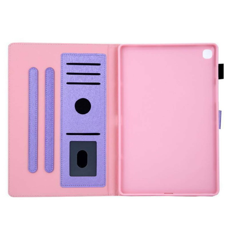 เคส Samsung Galaxy Tab S5e SM-T720 / T725 #เคสฝาพับหนัง PU มีช่องใส่บัตร Business Style Leather Case with Card Storage