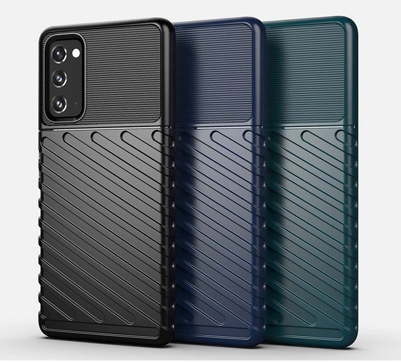 Case Samsung Galaxy M51 #เคสฝาหลัง TPU อ่อน Thunder Series Twill Texture Soft TPU