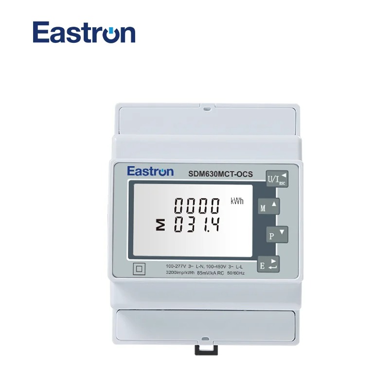พาวเวอร์มิเตอร์ SDM630MCT-OCS ETL Listed Three Phase Three Wire Rogowski Coil Energy Meter