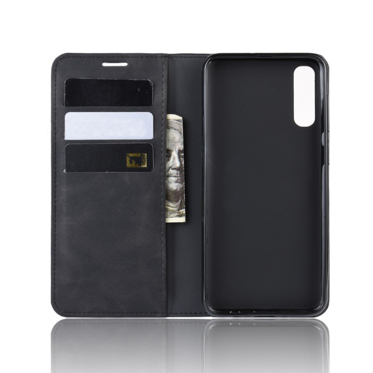 Case Samsung Galaxy A50 / A50s / A30s #เคสฝาพับหนัง PU สไตล์กระเป๋าสตางค์ Auto-absorbed PU Leather Wallet