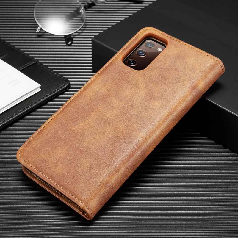 Case Samsung Galaxy S20 FE/S20 FE 5G#เคสฝาพับสไตล์กระเป๋าสตางค์แบบแยกส่วน DG.MING Detachable 2-in-1 Wallet Split Leather