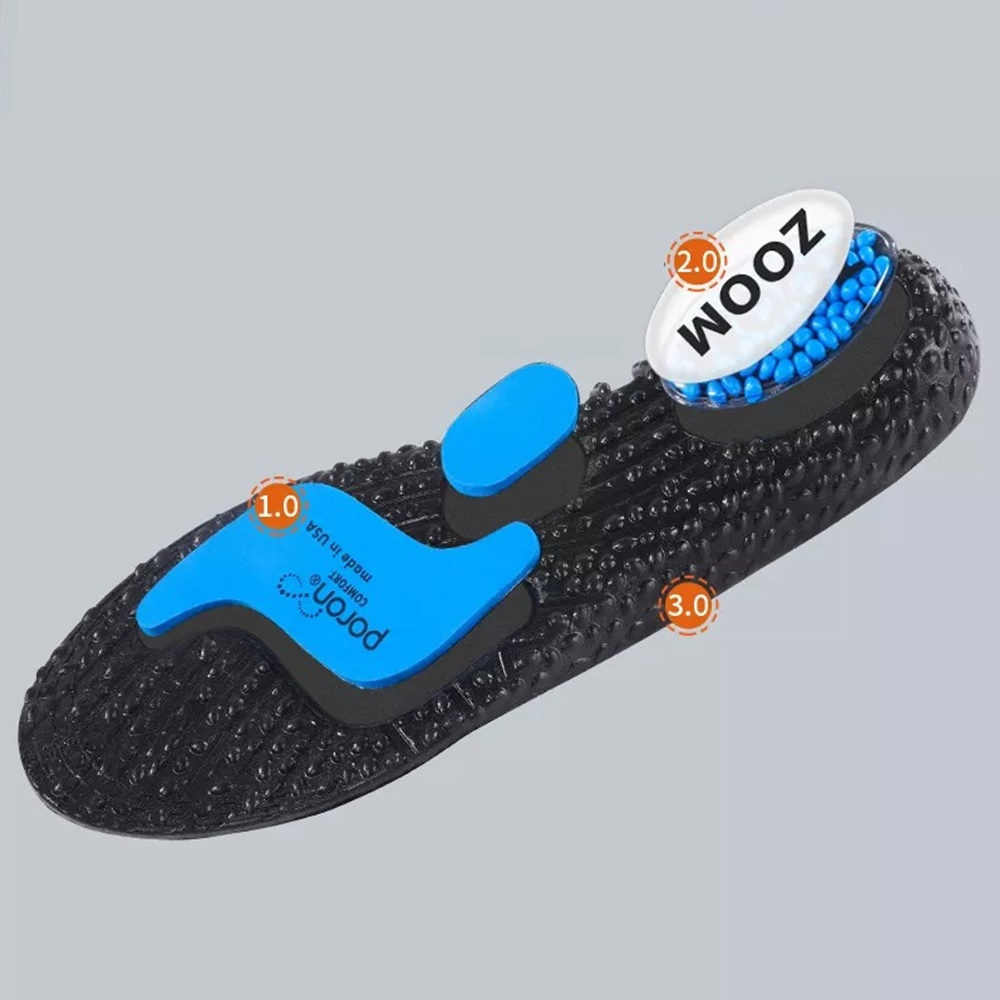 แผ่นรองพื้นรองเท้ากันกระแทก สำหรับวิ่ง Sport Poron Insoles (O7)