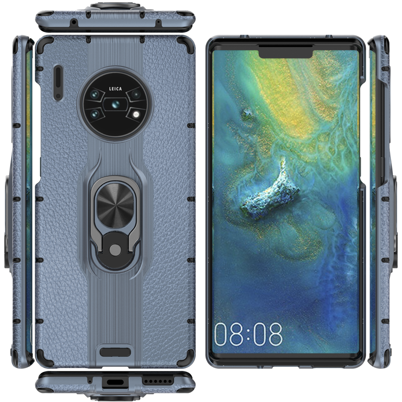 Case Huawei Mate 30 Pro #เคสฝาหลังไฮบริดมีแหวนสวมนิ้ว Detachable Ring Holder Kickstand PC TPU Combo Case