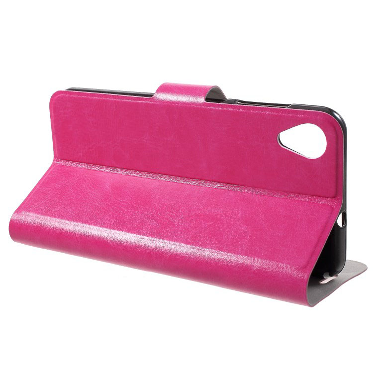 Case Asus ZenFone Live (L1) ZA550KL #เคสฝาพับหนัง PU ผิวหนังม้าปกเสริมแผ่นเหล็กมีช่องใส่บัตรคุณภาพดี