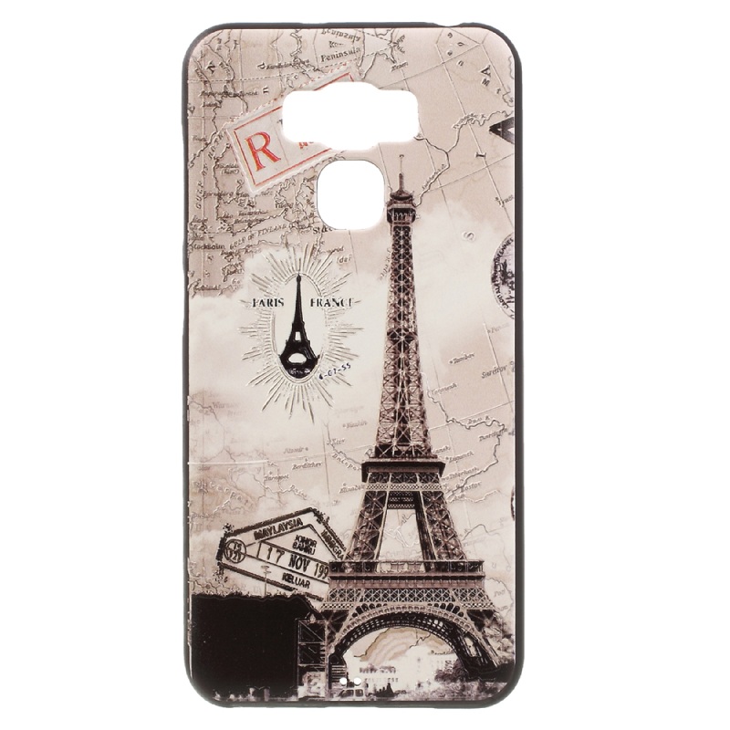 เคส Asus Zenfone 3 Max ZC553KL #เคสฝาหลัง TPU นิ่มพิมพ์ลายนูน Embossed Soft TPU Gel Mobile Phone Casing