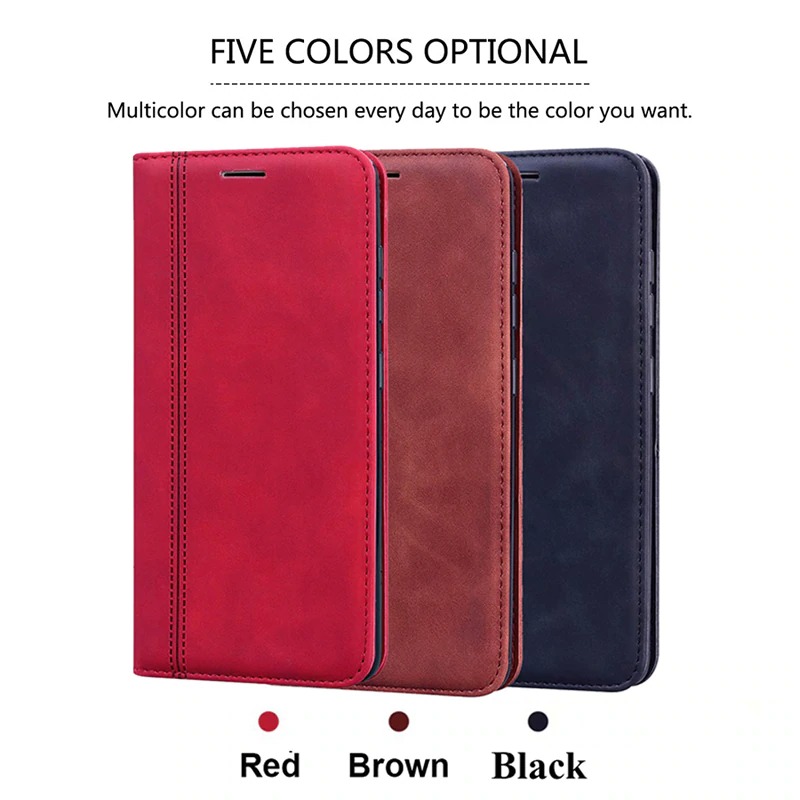เคส Samsung Galaxy S21 Ultra 5G #เคสฝาพับแบบกระเป๋าสตางค์ Magnetic Flip Wallet Bracket Leather Lattice TPU Phone Case