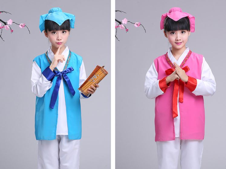ชุดเสื้อผ้าแต่งกายเด็กชาวจีนโบราณ 儿童古装汉服 Chinese Children Traditional Costumes
