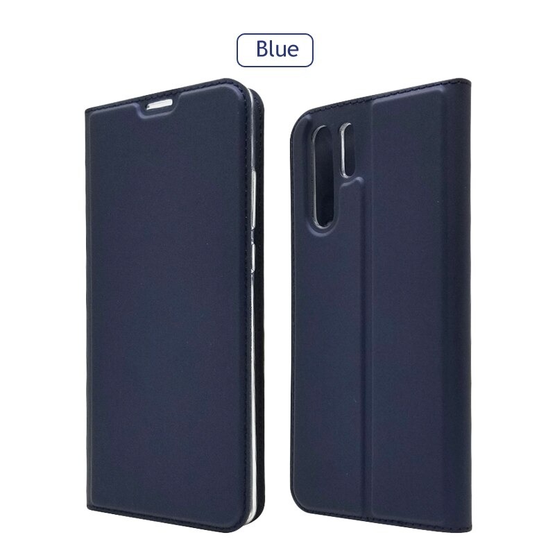 Case Huawei P30 Pro #เคสแบบฝาพับหนัง PU Magnetic Adsorption Stand Leather Card Holder