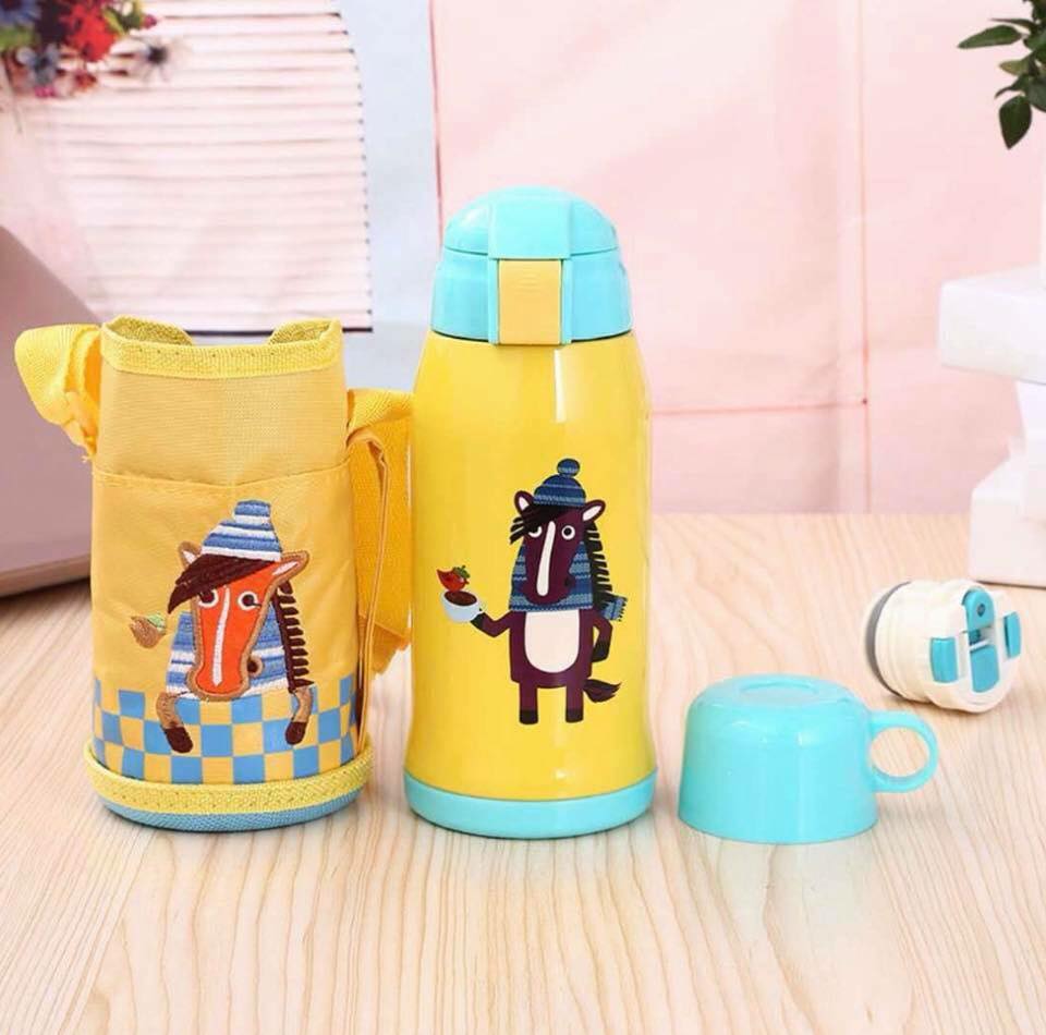 กระติกน้ำลายการ์ตูน เก็บความร้อนและเย็นได้